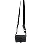 Dolce &amp; Gabbana Black Logo Plaque Leather Buckled Shoulder Crossbody Bag