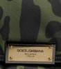 Dolce & Gabbana Green Nylon Leopard Print Shell Messenger Crossbody Bag