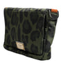 Dolce & Gabbana Green Nylon Leopard Print Shell Messenger Crossbody Bag