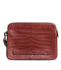 Dolce & Gabbana Bordeaux Croc Leather Logo Plaque Men Briefcase Bag