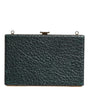 Dolce & Gabbana Black Leather Clutch Evening Crossbody Bag