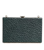 Dolce & Gabbana Black Leather Clutch Evening Crossbody Bag