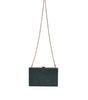 Dolce & Gabbana Black Leather Clutch Evening Crossbody Bag