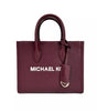 Michael Kors Mirella Small Top Zip Tote Bag Maroon