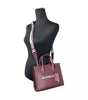 Michael Kors Mirella Small Top Zip Tote Bag Maroon