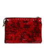 Sac bandoulière Dolce & Gabbana en cuir exotique rouge avec logo DG pour femme