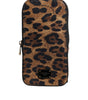 Dolce & Gabbana Brown Leopard Print Dauphine Leather Zip Around Wallet