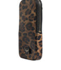 Dolce & Gabbana Brown Leopard Print Dauphine Leather Zip Around Wallet