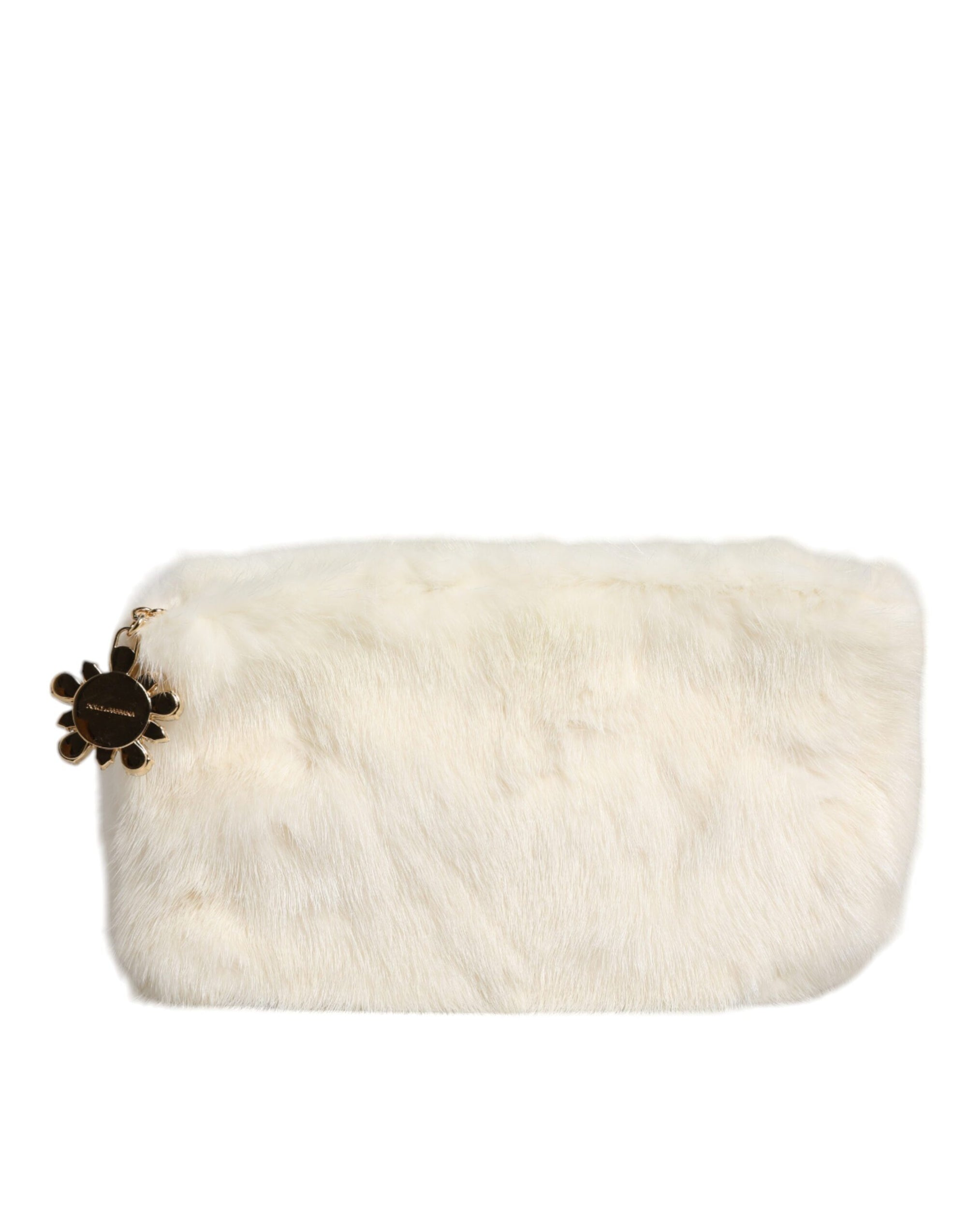 Sac à main en fourrure blanche Dolce &amp; Gabbana