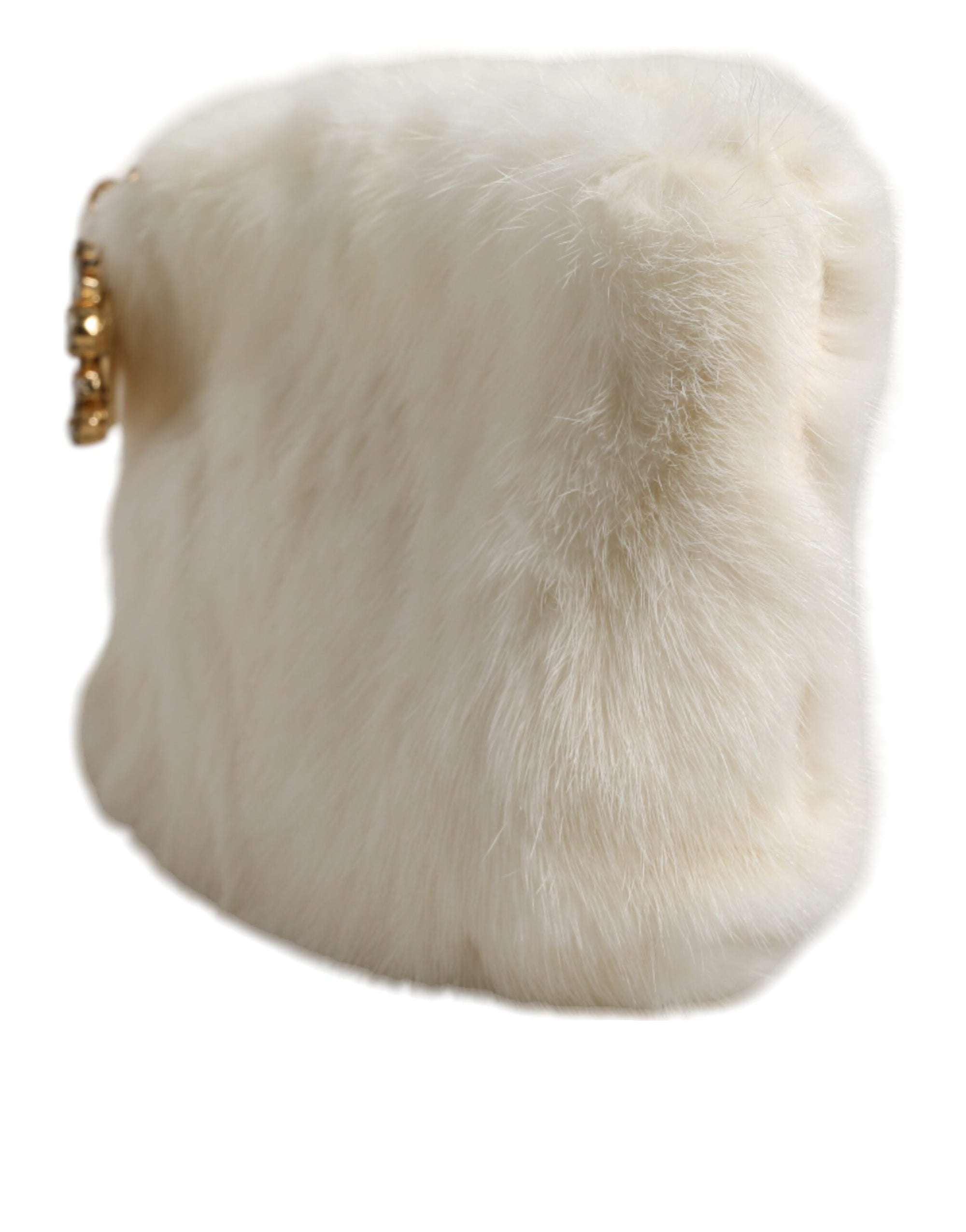 Sac à main en fourrure blanche Dolce &amp; Gabbana
