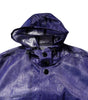 Dolce & Gabbana Dark Blue Cotton Hooded Men Raincoat Jacket