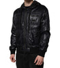 Dolce & Gabbana Black Nylon Hooded Full Zip Blouson Jacket