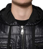 Dolce & Gabbana Black Nylon Hooded Full Zip Blouson Jacket