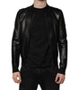 Dolce & Gabbana Black Lambskin Full Zip Biker Blouson Jacket