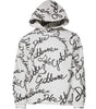 Dolce &amp; Gabbana White Logo Cotton Hooded Sweatshirt Sweater