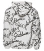 Dolce &amp; Gabbana White Logo Cotton Hooded Sweatshirt Sweater
