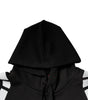 Dolce & Gabbana Black White Logo Hooded Sweatshirt Sweater