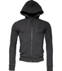 Dolce & Gabbana Gray Logo Full Zip Hooded Sweatshirt Sweater