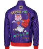 Dolce & Gabbana Purple Year Of The Pig Full Zip Bomber Sweater