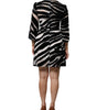 Dolce & Gabbana Black White Zebra A-line Sheath Mini Dress