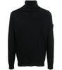 Stone Island Black Wool Men Sweater