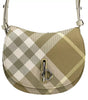 Burberry Mini Check Rocking Horse Crossbody Bag Purse