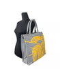 Sac fourre-tout en toile Burberry EKD avec pochette à monnaie, motif tournesol gris