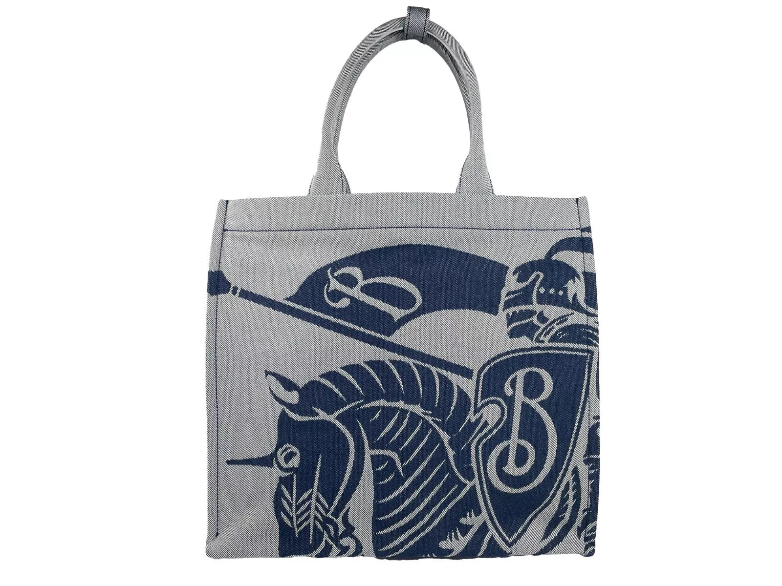 Sac fourre-tout Burberry en toile bleu marine EKD avec pochette à monnaie