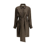 Robe chemise à motif Fendi FF
