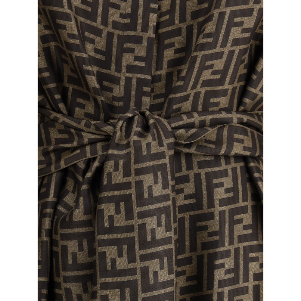 Robe chemise à motif Fendi FF
