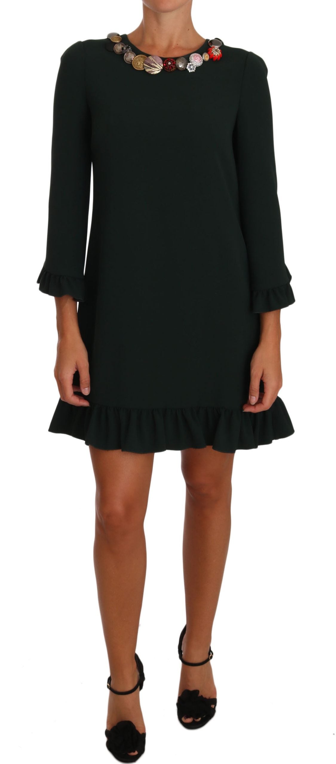Robe en cristal vert Sicile enchantée de Dolce &amp; Gabbana