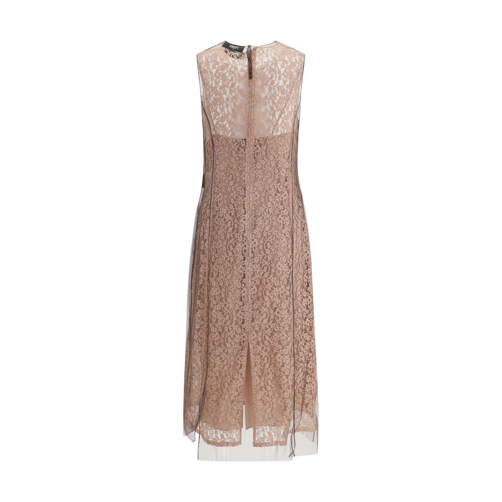 Robe midi en dentelle Fendi