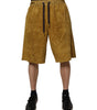 Dolce &amp; Gabbana Bermuda en daim d'agneau marron pour homme