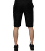 Short chino décontracté taille moyenne en coton noir Dolce &amp; Gabbana