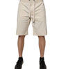 Bermuda homme Dolce &amp; Gabbana en coton stretch blanc cassé