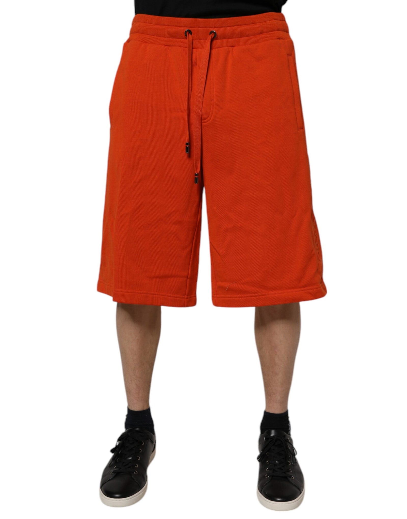 Bermuda taille moyenne en coton mélangé rouge Dolce &amp; Gabbana pour homme
