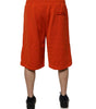 Bermuda taille moyenne en coton mélangé rouge Dolce &amp; Gabbana pour homme