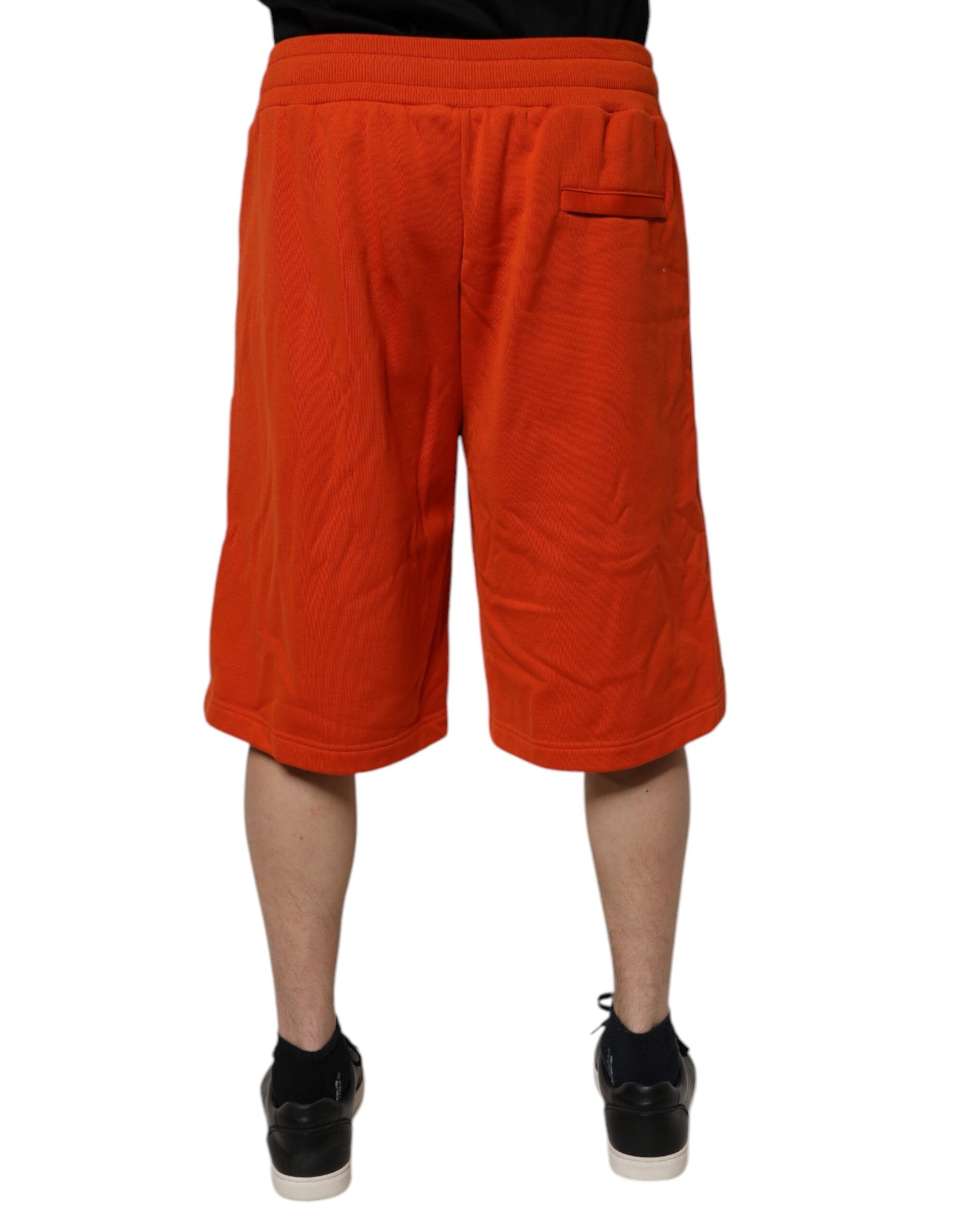 Bermuda taille moyenne en coton mélangé rouge Dolce &amp; Gabbana pour homme