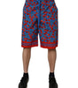 Bermuda Dolce &amp; Gabbana en coton imprimé cerises bleues pour homme