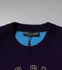 Dolce & Gabbana Blue 1984 Milano CrewNeck Sweatshirt Sweater