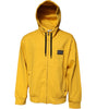 Dolce & Gabbana Yellow Logo Plaque Hooded Full Zip Sweater