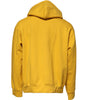 Dolce & Gabbana Yellow Logo Plaque Hooded Full Zip Sweater
