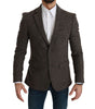 Costume en laine vierge marron Dolce &amp; Gabbana