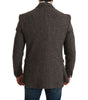 Costume en laine vierge marron Dolce &amp; Gabbana