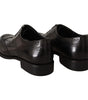 Dolce & Gabbana Black Leather Formal