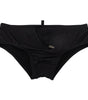 Maillot de bain en polyamide noir Dsquared²