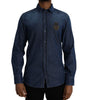 Chemise en coton bleu Dolce &amp; Gabbana