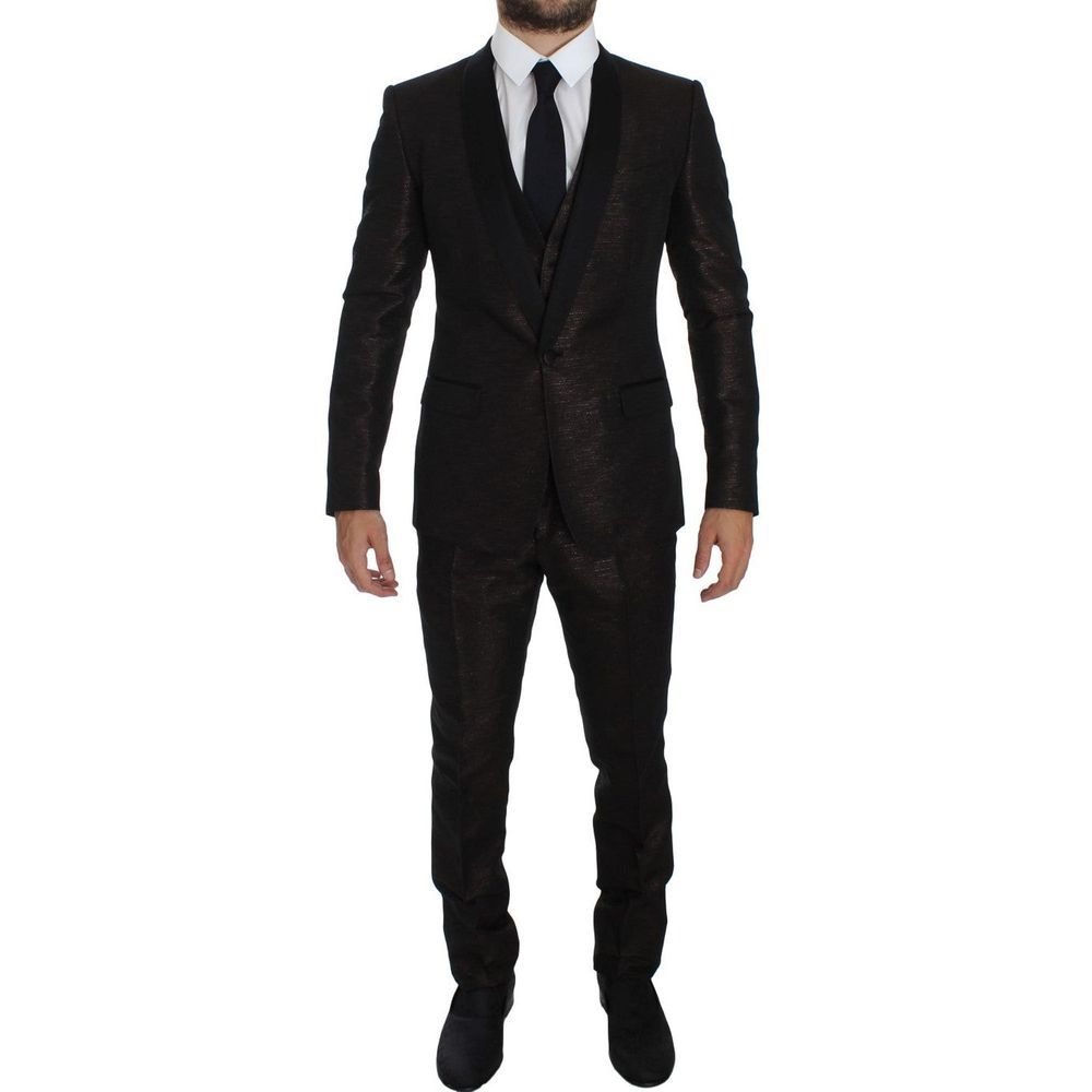 Costume en polyester bicolore Dolce &amp; Gabbana