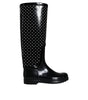 Dolce & Gabbana Black Rubber Boot
