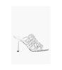 Sandale Bottega Veneta en cuir argenté pour femme